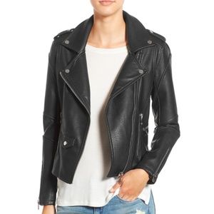 Blank NYC East Rider Moto Faux Leather Jacket S